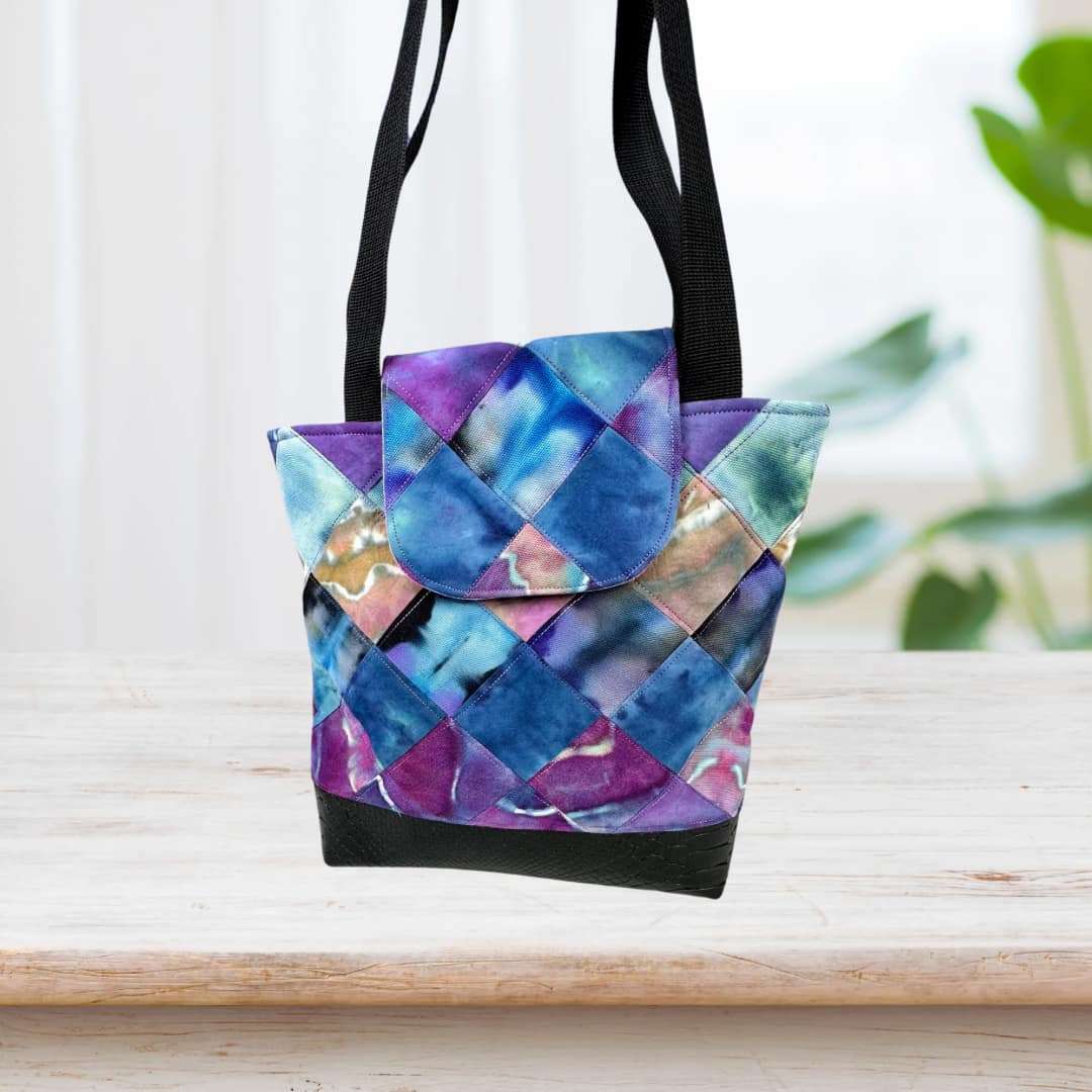 Tie Dye Handcrafted Quilted Purse