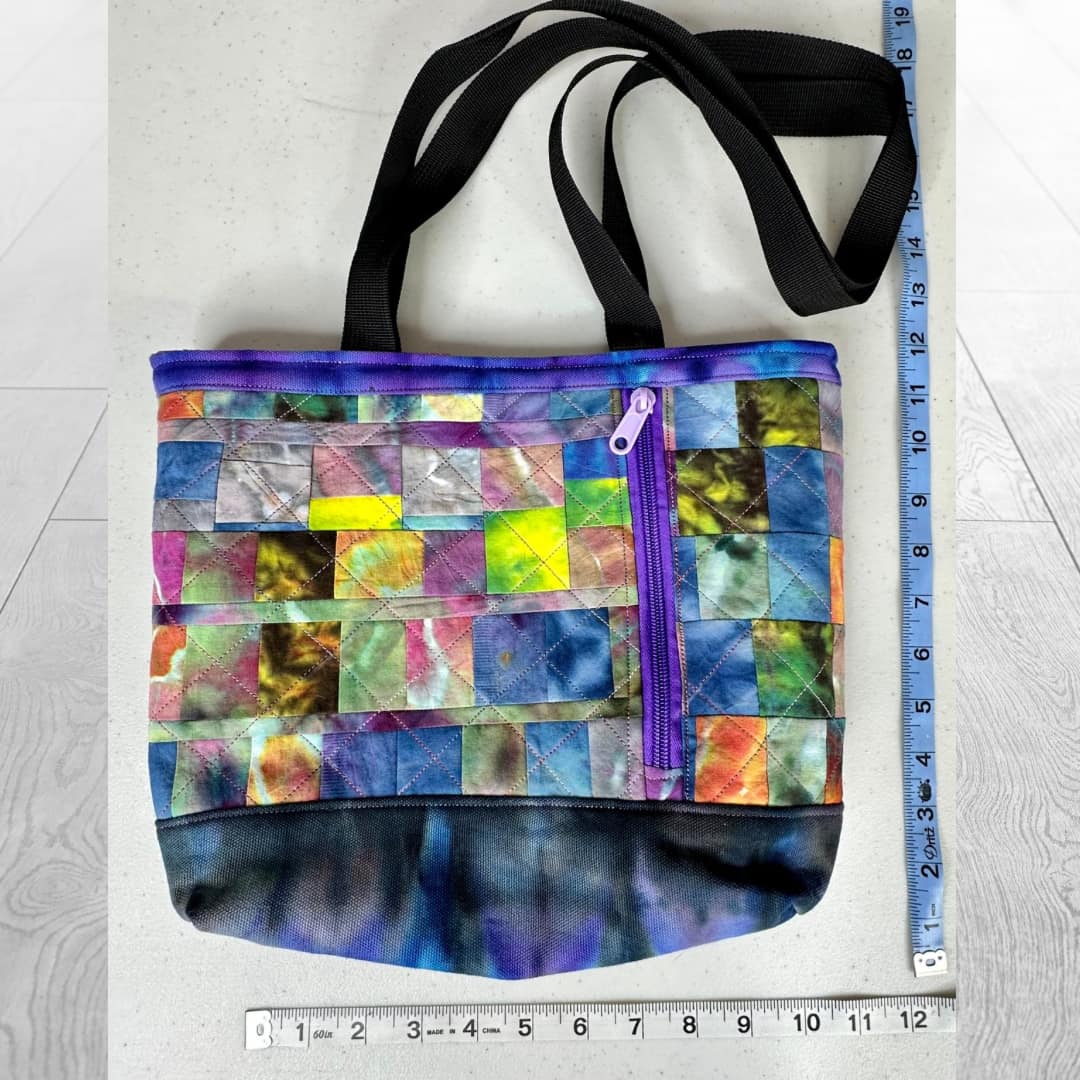 Tie Dye Handcrafted Quilted Purse