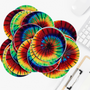 Rainbow Spiral Tie Dye Sticker